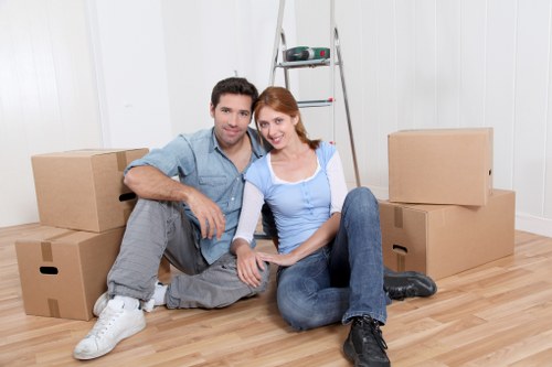 Professional removal van prepared for a Borough move