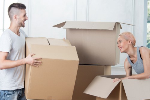 Packing and loading a moving truck in Borough